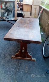 tavolo fratino in legno massiccio con 6 sedie 