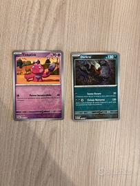 Carte pokemon Tinkatink e Darkrai