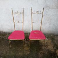 Sedie Chiavari in ottone
