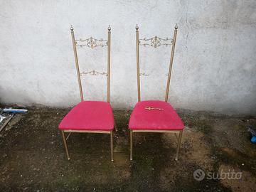 Sedie Chiavari in ottone