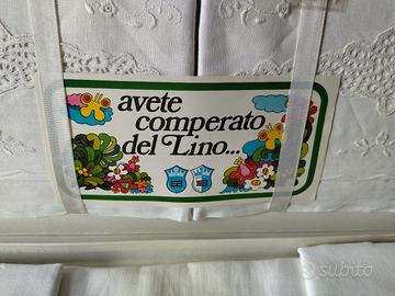 completo lenzuola in puro lino