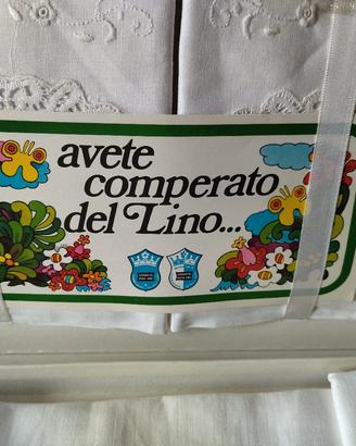 completo lenzuola in puro lino
