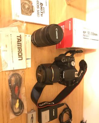 Canon reflex EOS 500D obiettivo tamron access