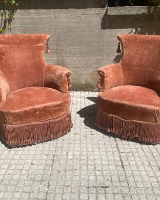 Poltrone stile bergère francese neo-barocco