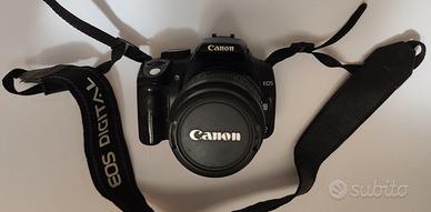 Canon EOS 350D + obiettivo 18‑55 + 2 batterie + CF