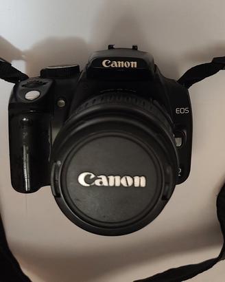 Canon EOS 350D + obiettivo 18‑55 + 2 batterie + CF