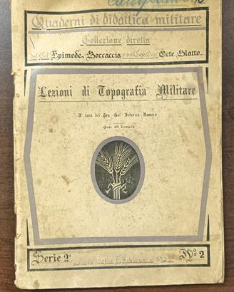 Quaderno di didattica Militare 1928