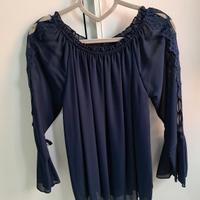 camicia blu elegante 