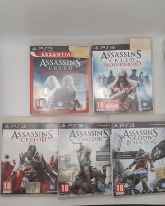 Lotto 5 giochi saga Assassin’s Creed PS3