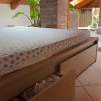 Letto IKEA MALM + cassetti + reti a doghe