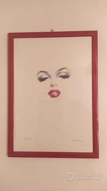 Quadro serigrafia Silvano Nano Campeggi , Marilyn