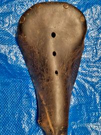 sella bici da corsa vintage vero cuoio