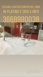 Cartier santos anno 1988 in platino e oro