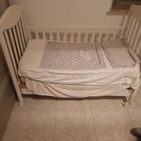 Culla e fasciatoio cassettiera