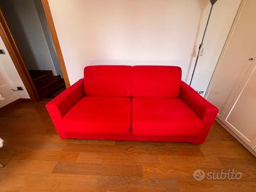 Divano Letto Rosso