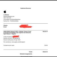 Apple Watch 8 GPS + CELLULAR 41mm Acciaio Inox