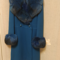 Cappotto sartoriale turchese