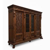 Grande armadio–credenza neorinascimentale fine 800