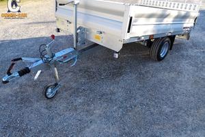 RIMORCHIO CARRELLO BASCULANTE PT15 CON RAMPA DI CA