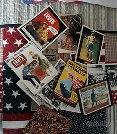 Levi's mini box cartoline stampe vintage