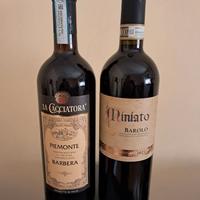 Coppia vini del Piemonte Barbera 2013, Barolo 2021