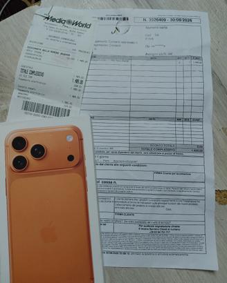 Iphone  17 Pro Max 256 Arancione 