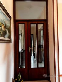 porta in legno di noce con vetro 