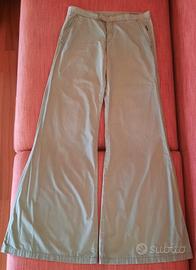 Pantalone GAS verde oliva/militare cotone loosefit