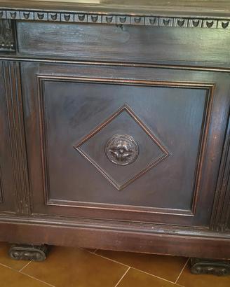 Scrivania d'Epoca in Legno Massiccio 