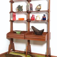 Libreria Bifacciale 2 campate Anni 60 Made in Ital