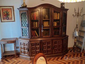 MOBILE VINTAGE IN LEGNO MASSICCIO SALOTTO STUDIO