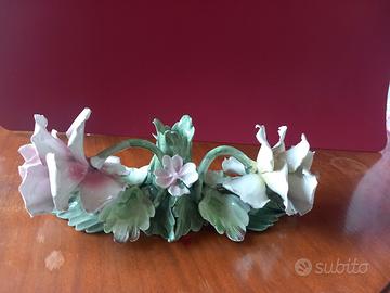 Porcellana Capodimonte porta candela