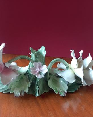 Porcellana Capodimonte porta candela