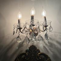 Applique stile impero gocce di cristallo