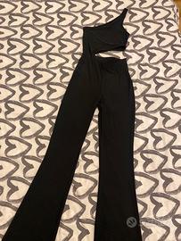 Abito a pantalone lungo nero taglia s