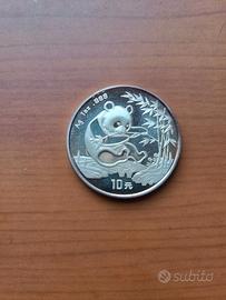 moneta 10 Yuan Cina oncia argento - 1 Oz. anno 94