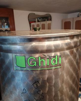 BIDONE ACCIAIO PER ALIMENTI