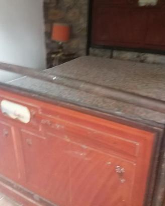 letto antico matrimoniale fine 800 dipinto marino