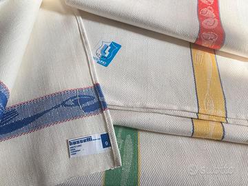 Canovacci Bassetti 4 pz misto lino nuovi leggere