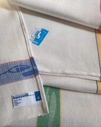 Canovacci Bassetti 4 pz misto lino nuovi leggere