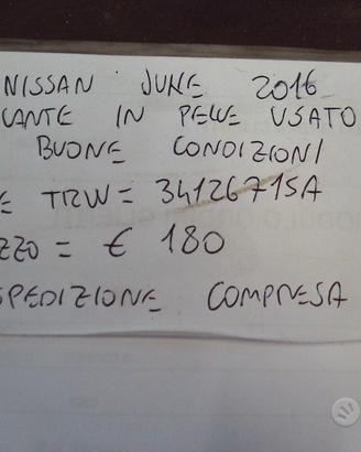 Volante in pelle nissan juke 2016
