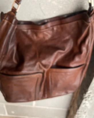 BORSA VERA PELLE STUDIO POLLINI