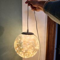 Lampada sferica con lucine interne