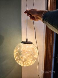 Lampada sferica con lucine interne