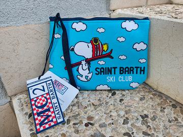 pochette MC2 saint barth Snoopy peluche 