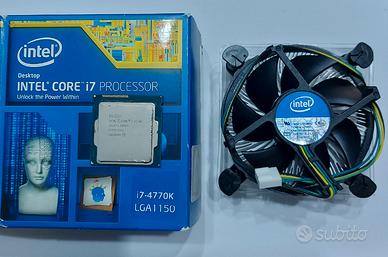 Processore intel i7 4770K con dissipatore nuovo