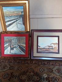 Quadri firmati  3 pz.