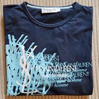 Yves Saint Laurent t-shirt uomo blu taglia XL