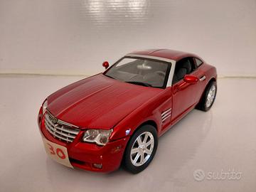 Modellino chrysler crossfire die cast 1/18 apribil