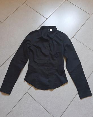Camicia nera H&M Divided XXS